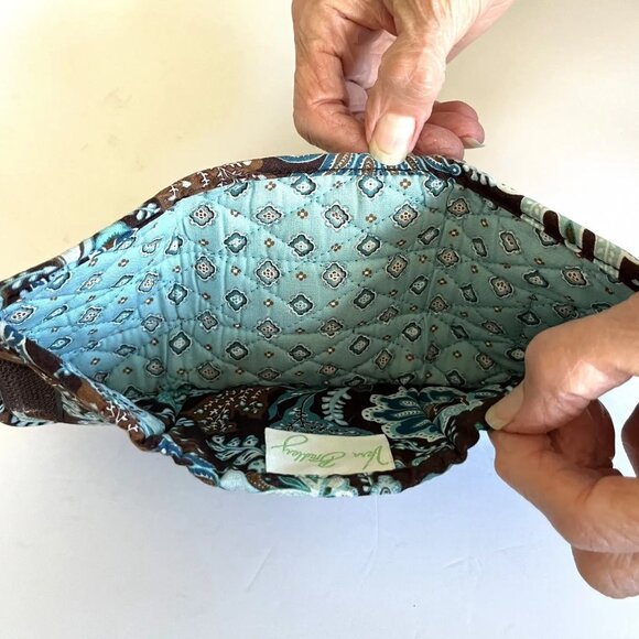 VERA BRADLEY Java Blue Tri-Fold Soft Wallet 3.5 x 4.5 - Picture 4 of 5